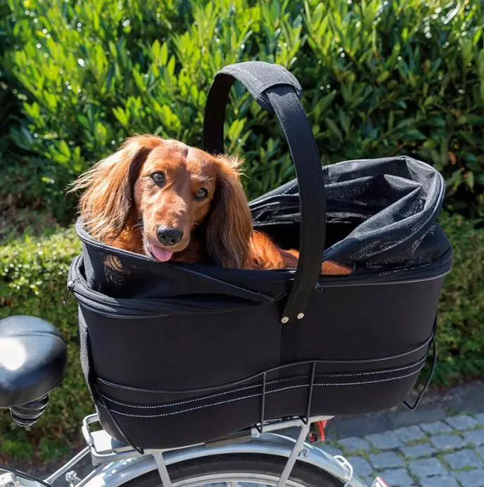 sykkelkurv hund trixie sykkelkurv til bagasjebrett test