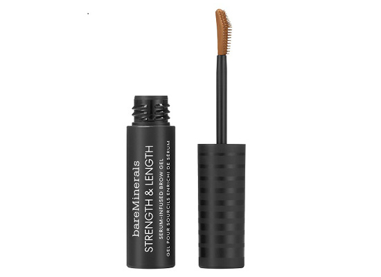 øyenbrynsgel bareminerals strength & length serum infused brow gel chestnut beste i test