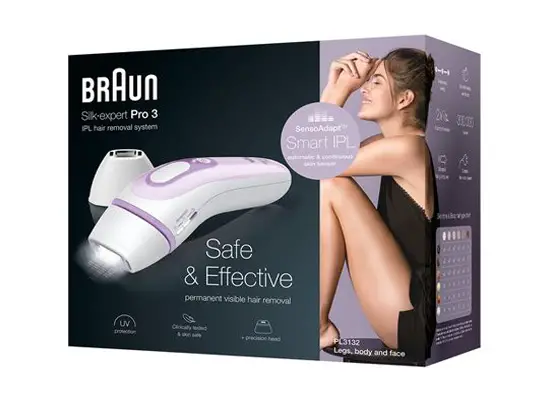 epilator braun silk expert pro 3 pl3132 vit&lila test