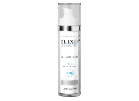 solkrem ansikt  elixir cosmeceuticals ultradefense spf 50 50 ml test