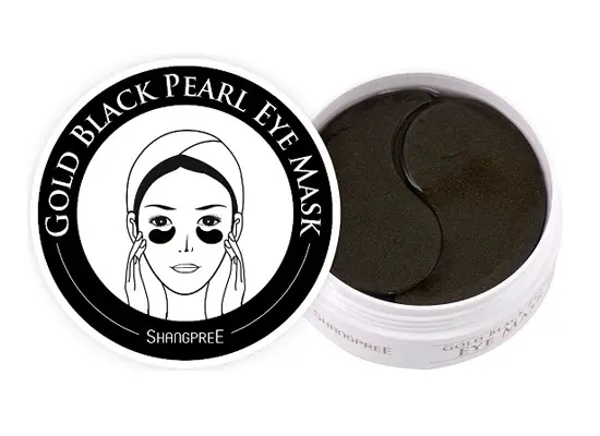 eye pads shangpree gold black pearl eye mask testt